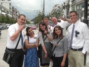 brought sister Gjonca on exchange here in elbasan with the crew!